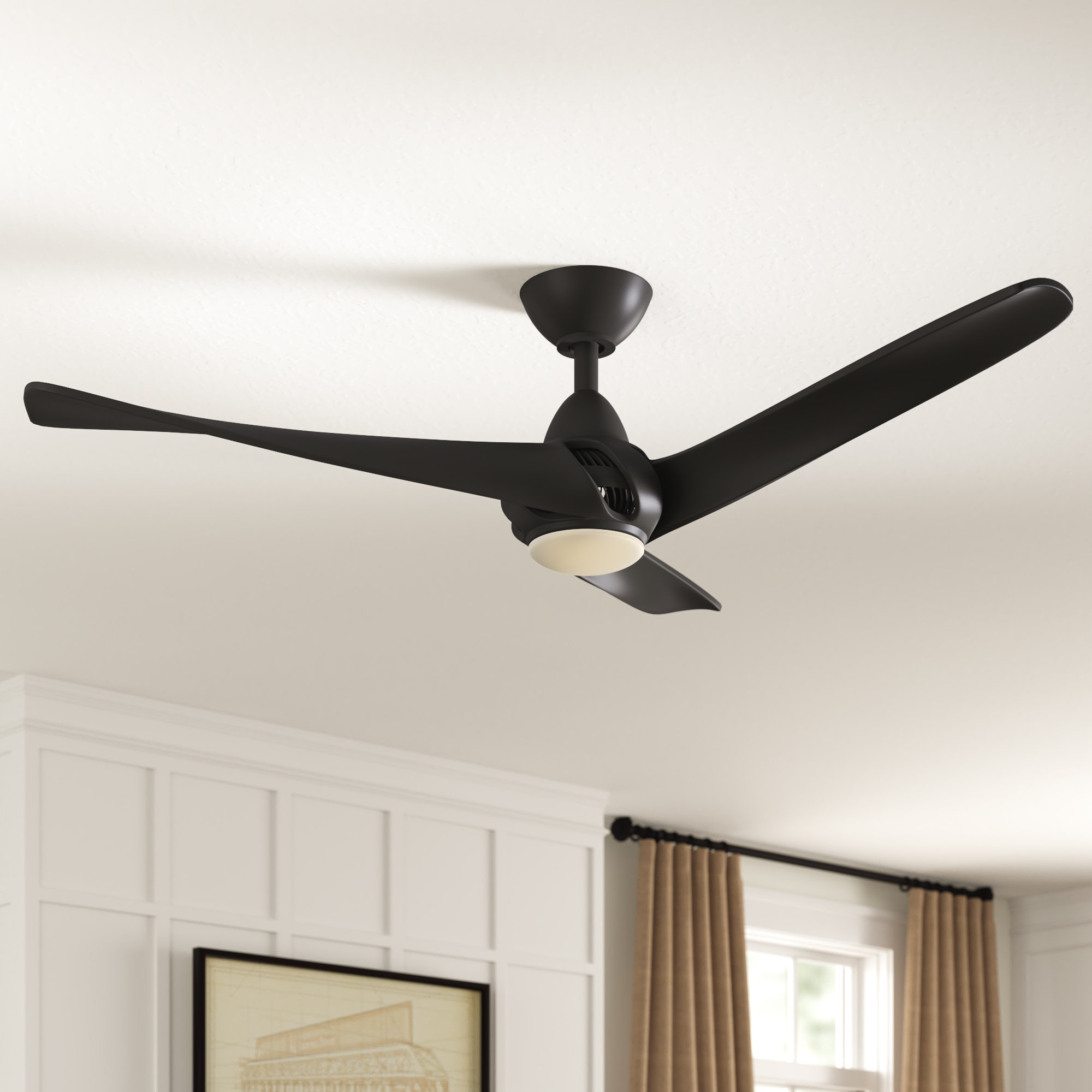Three Posts 52 Cairo 3 Blade Led Ceiling Fan With Remote Light