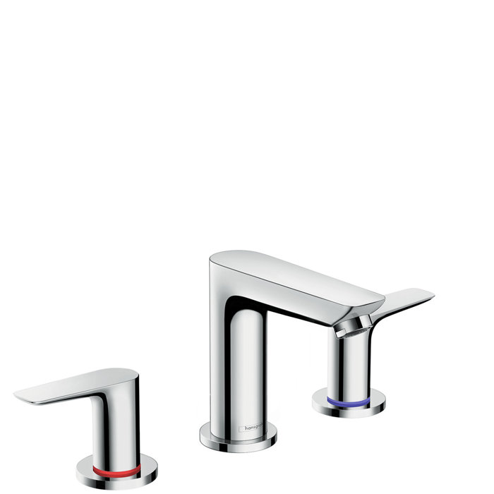 Hansgrohe Talis E Wall Mounted Bathroom Faucet With Drain Assembly