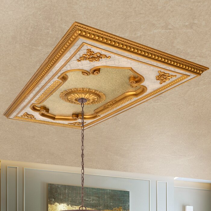 Leaf Chandelier Ceiling Medallion