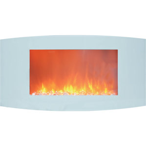 Bevers Wall Mount Electric Fireplace by Ebern Designs