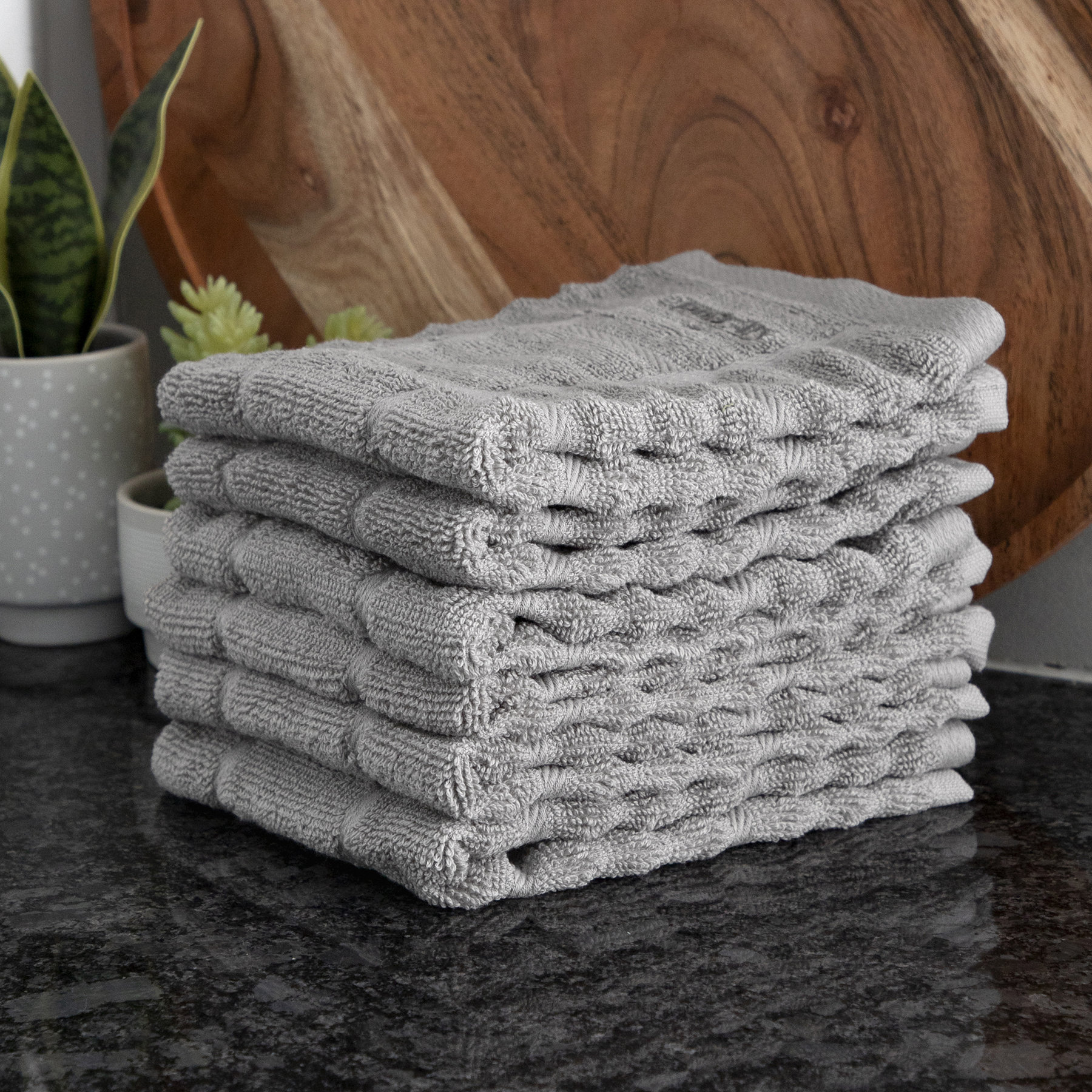 Lot of 4 ~ KEEP LIFE SIMPLE  Kitchen Dish Towel Towels  15" x 25" New 