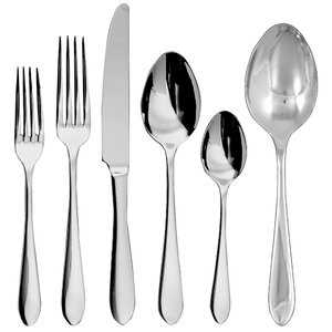 Linden 42 Piece Stainless Flatware Set