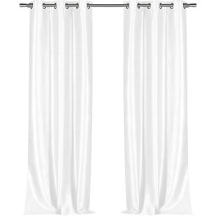 Silk White Curtains D You Ll Love In 2021 Wayfair Silk White Curtains D You Ll