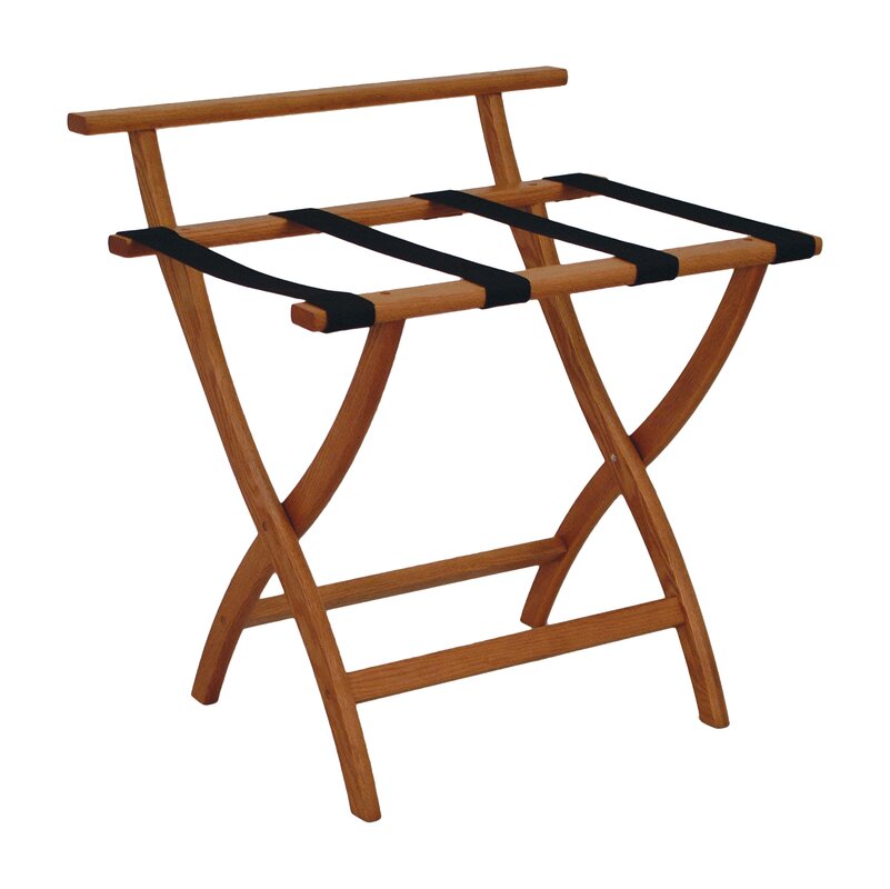 Wall Saver Contour Leg Luggage Rack With Backing