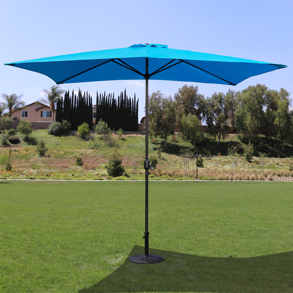 Freeport Park Cambridgeshire 10 X 6 Rectangle Market Umbrella Reviews Wayfair