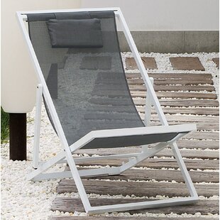 Alpheus Sun Lounger Deck Chair With Cushion Image