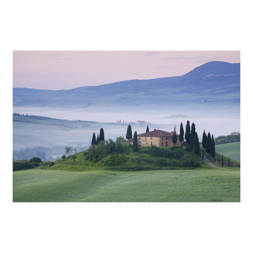 Sunrise in Tuscany 1.9m x 2.88m Textured matt Peel & Stick Wall Mural East Urban Home