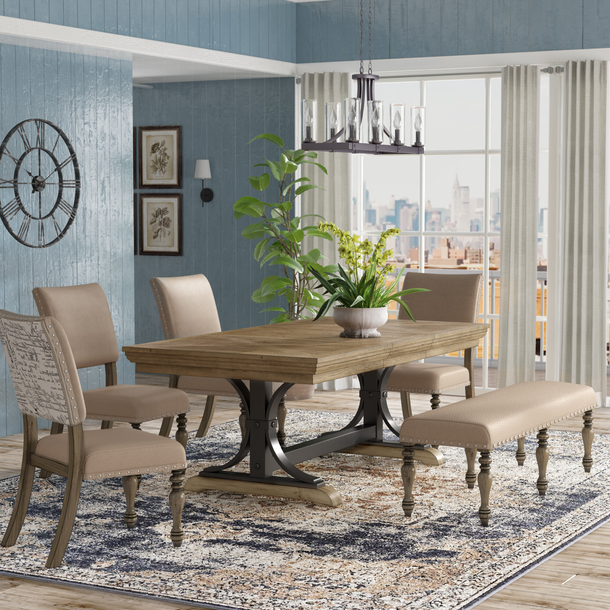 One Allium Way® Dasher Extendable Dining Set & Reviews | Wayfair