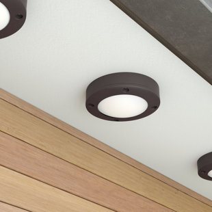 Go to store & view more images Lensing LED Outdoor Flush Mount by Latitude Run