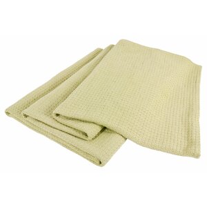 All-Natural Cotton Basket-Woven Blanket