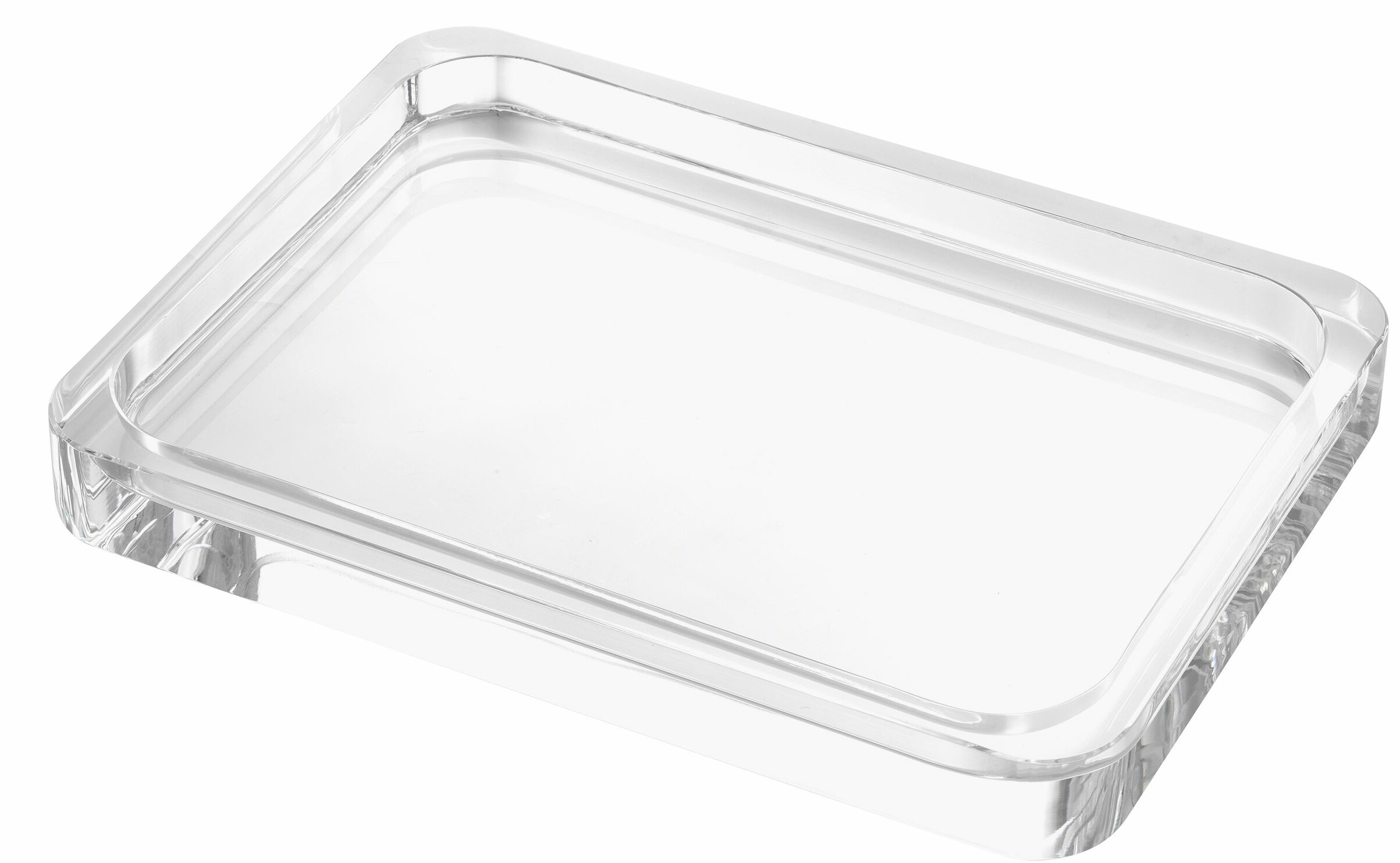 glass vanity tray