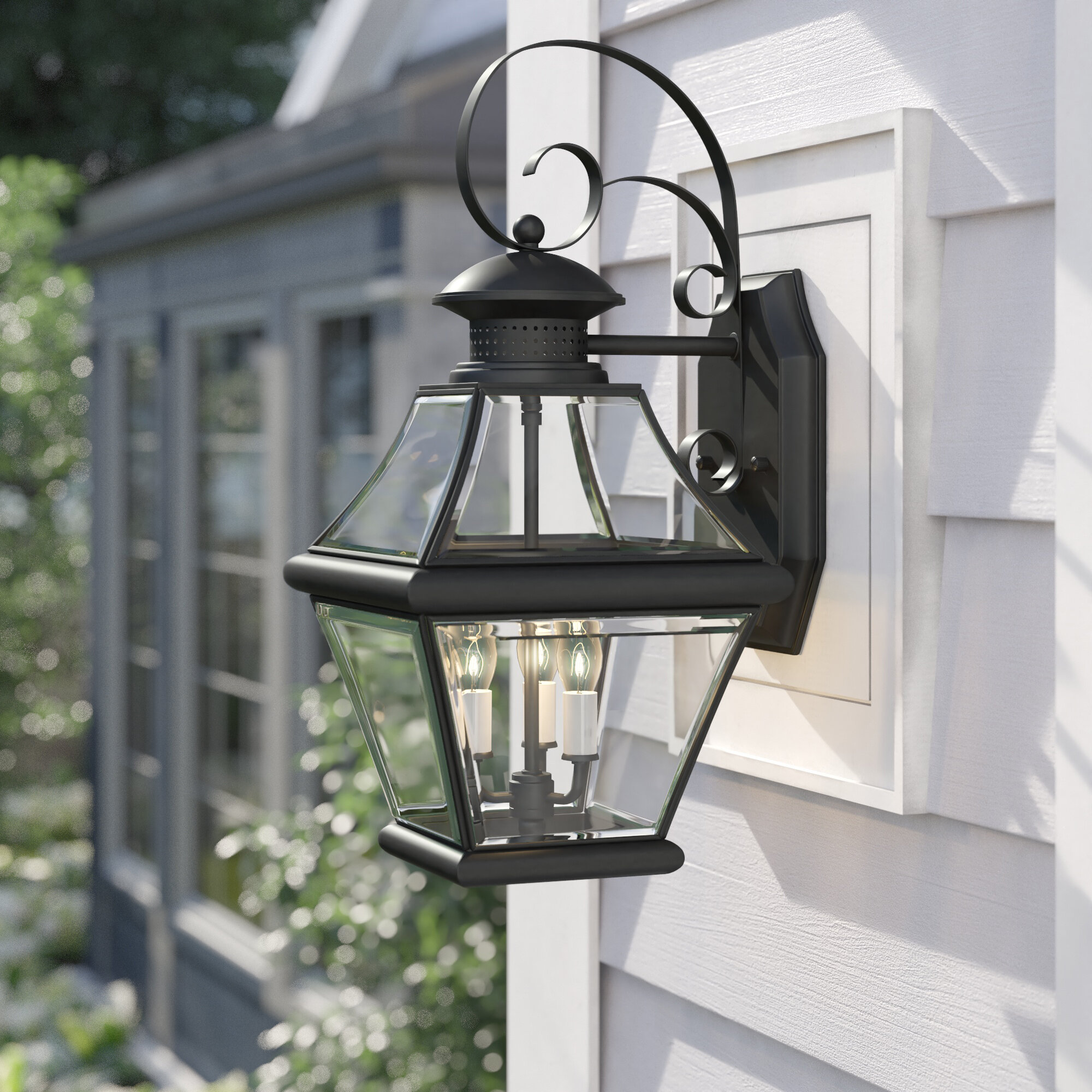 Charlton Home® Bientot Steel Wall Light & Reviews | Wayfair