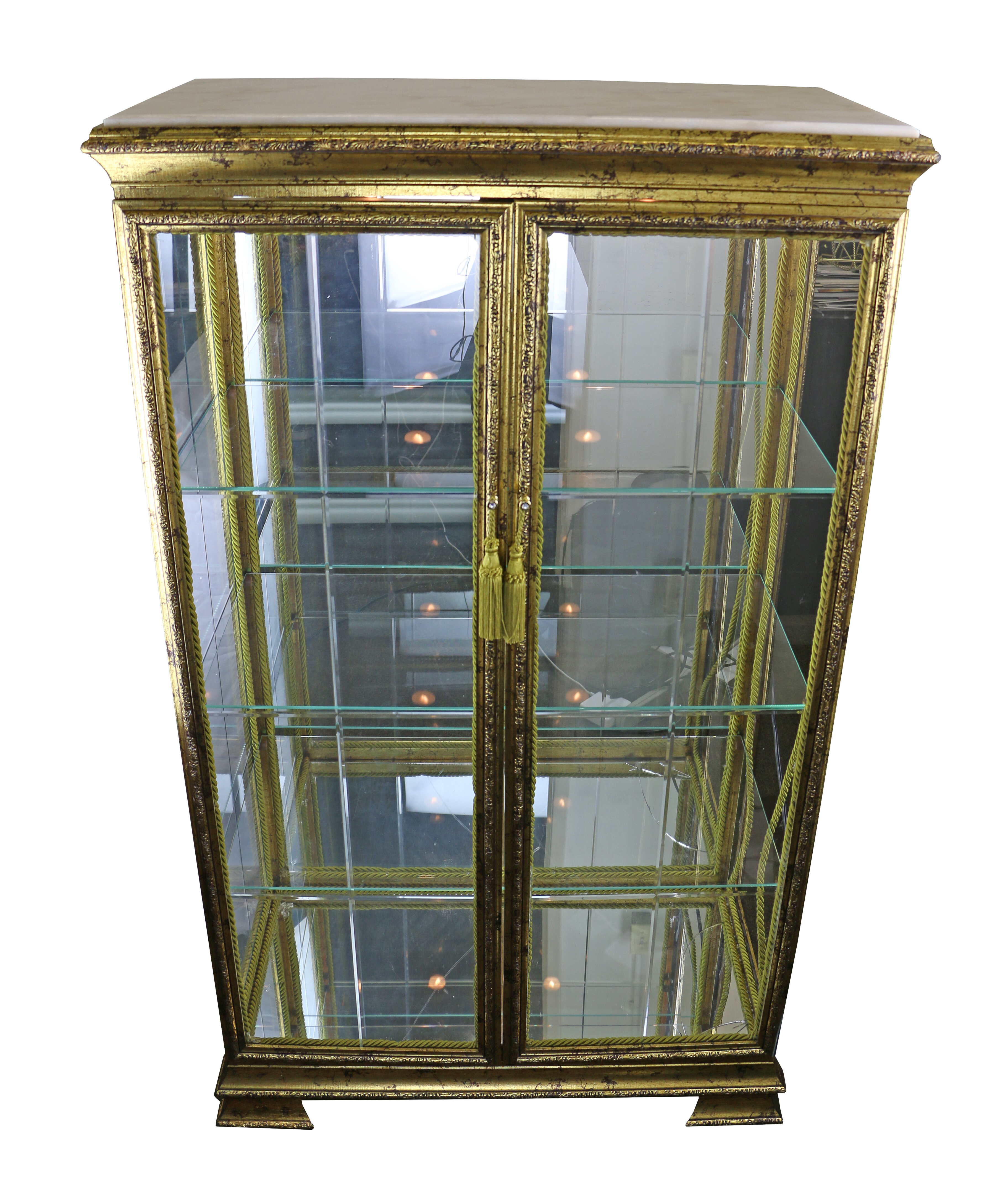 Astoria Grand Constance Lighted Curio Cabinet Wayfair