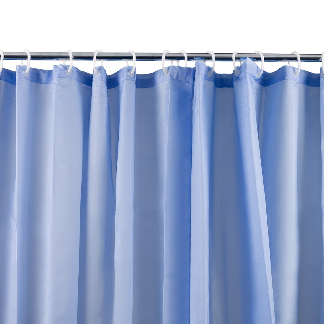 Polyester Shower Curtain blue