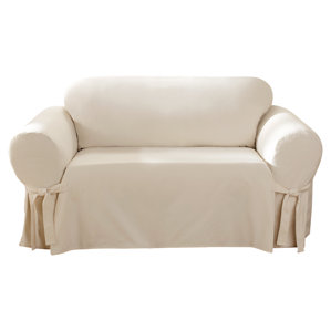 Cotton Duck Box Cushion Sofa Slipcover by Sure Fit