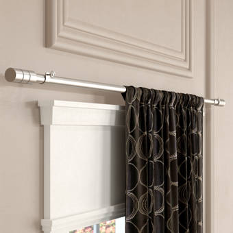 Motorized Erod Center Open Single Curtain Rod And Hardware Set