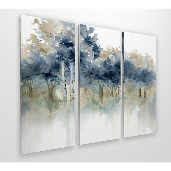 24 x 36 ArtWall 3 Piece Steve Ainsworths Lavender Sea I Floater Framed Canvas Flag Set
