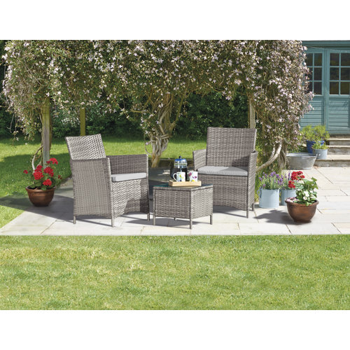 Garten Living 2-Sitzer Lounge-Set Focht aus Polyrattan