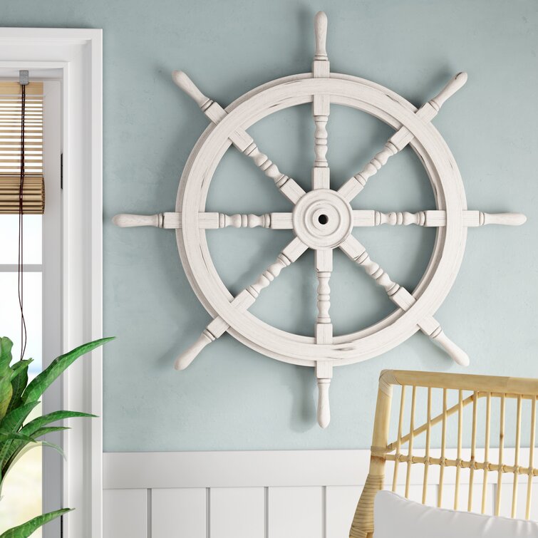 Details about   Beautiful Ship Wheel Wall Hanging Showpiece 18'' Inches Home & office Wall Decor 