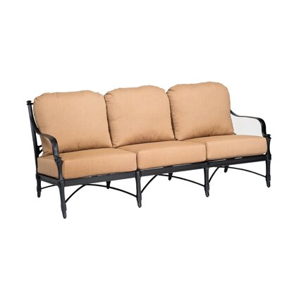 Isla Patio Sofa Woodard Frame Color Textured Black Cushion Color Cutter Enamel