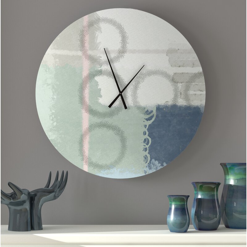 Abstract Metal Wall Clock