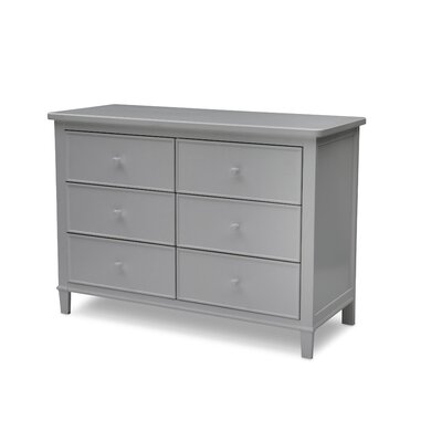 Delta Children Haven 6 Drawer Double Dresser Color Gray