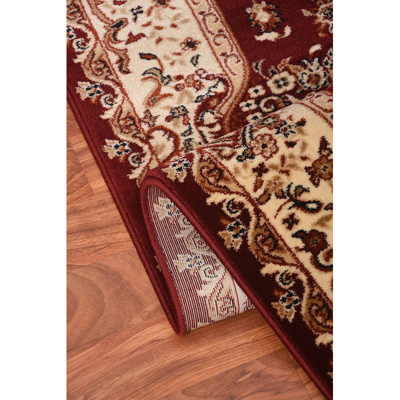 Astoria Grand Gillard Medallion Persian Formal Power Loom Red Beige Rug Wayfair