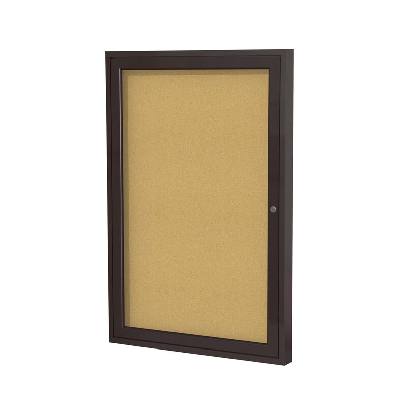 Ghent Wall Mounted Enclosed Bulletin Board & Reviews | Wayfair