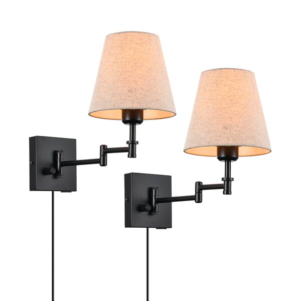 Industrial Vintage Concise Black Cone Wall Sconce Light Bedside Loft Wall Lamp 