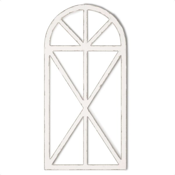 Wooden Antique Style Church WINDOW Frame Primitive Wood Gothic 33 Inch Shabby 