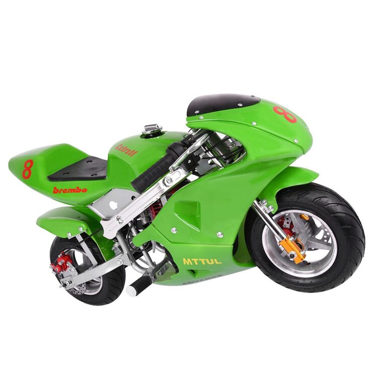 Mini Gas Power Pocket Bike Motorcycle 4-Stroke Engine Kids And Teens US | Wayfair