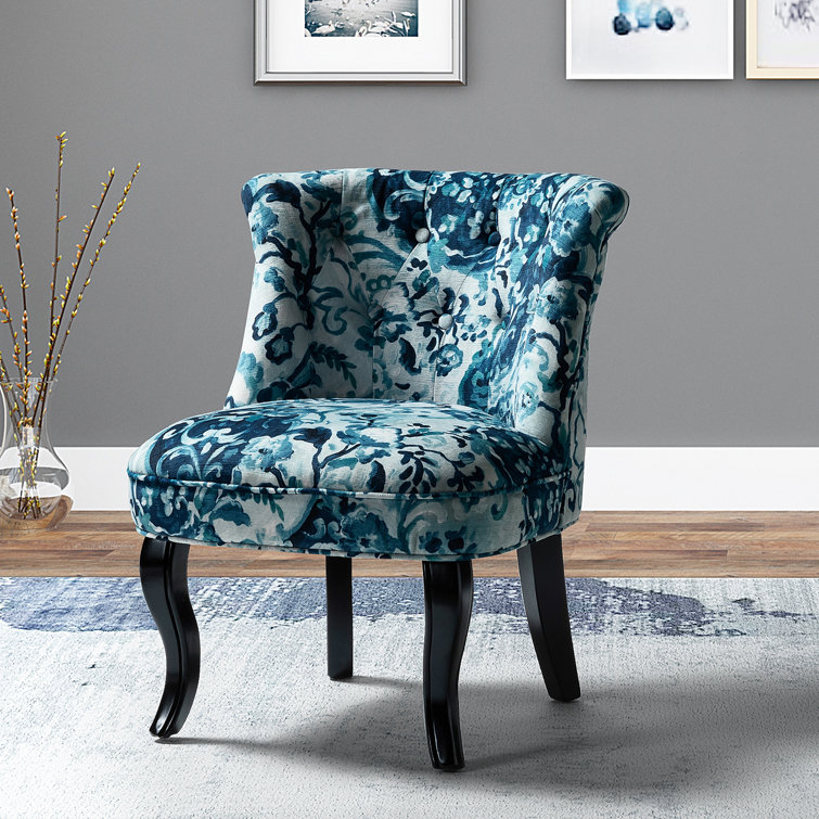 Patterned velvet chair Clearance