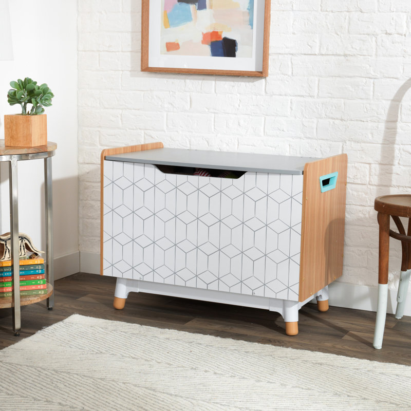 Kidkraft Mid Century Kid Toy Storage Bench Reviews Wayfair