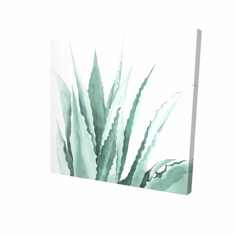 Bungalow Rose Agave Plant Oil Painting Print On Wrapped Canvas