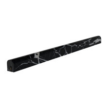 Seven Seas Nero Marquina 0 5 X 12 Polished Marble Pencil Liner Tile Trim In Black Wayfair Seven Seas Nero Marquina 0 5 X 12