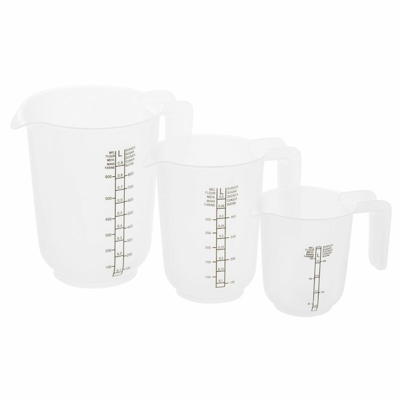 Symple Stuff 3 Piece Plastic Measuring Jug Set | Wayfair.co.uk