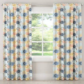 East Urban Home Oklahoma City Basketball Striped Blackout Rod Pocket Single Curtain Panel Wayfair