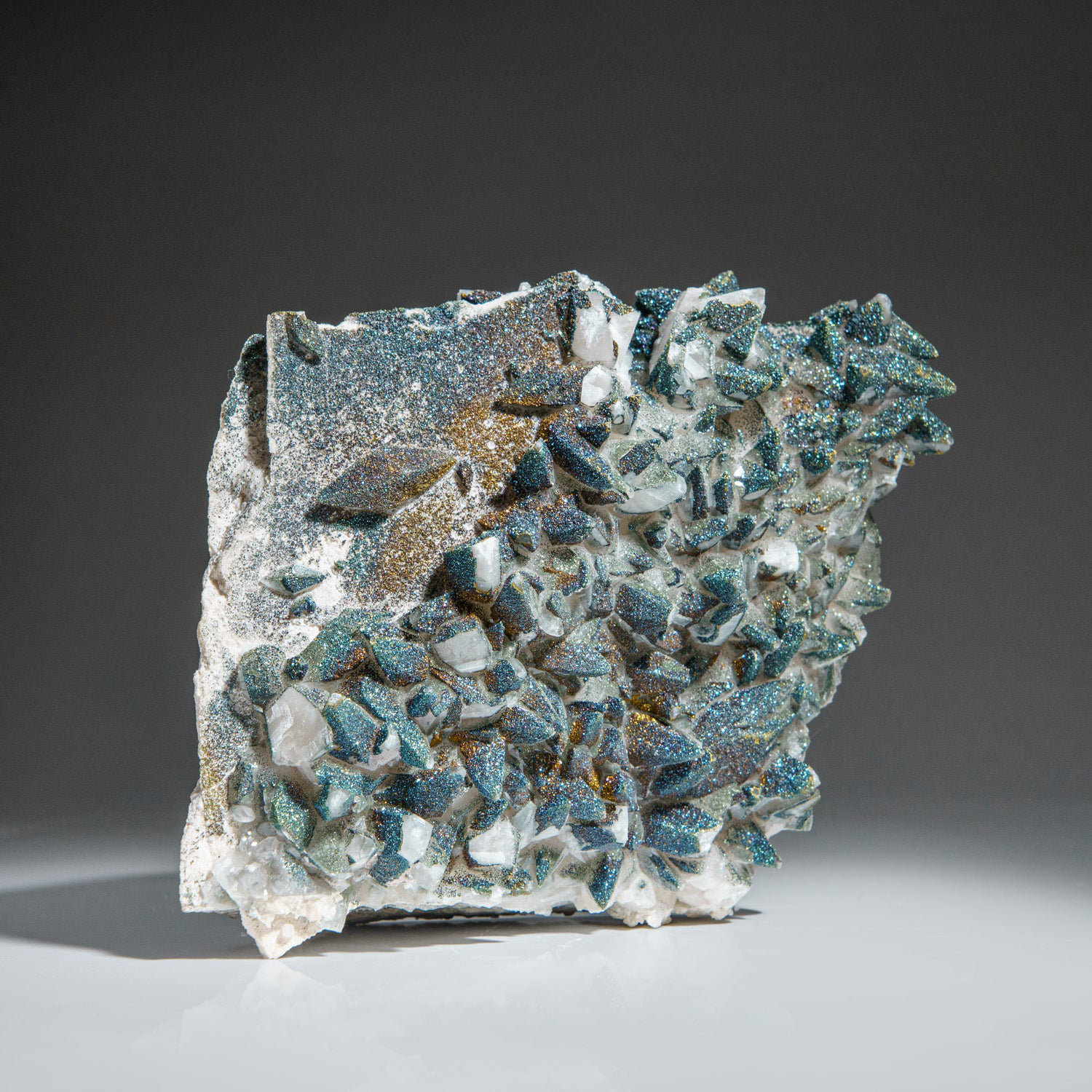 Astro Gallery of Gems Chalcopyrite over Calcite from Edong Mining ...