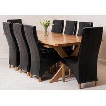 6 Seater Oak Dining Table Sets You Ll Love Wayfair Co Uk