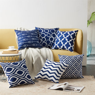 Polyester pillow case cover Stripe minimalist throw car sofa cushion cover Decor 