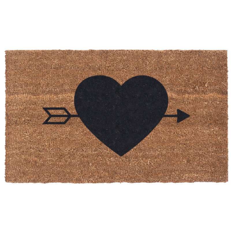 Heart N' Arrow Door Mat