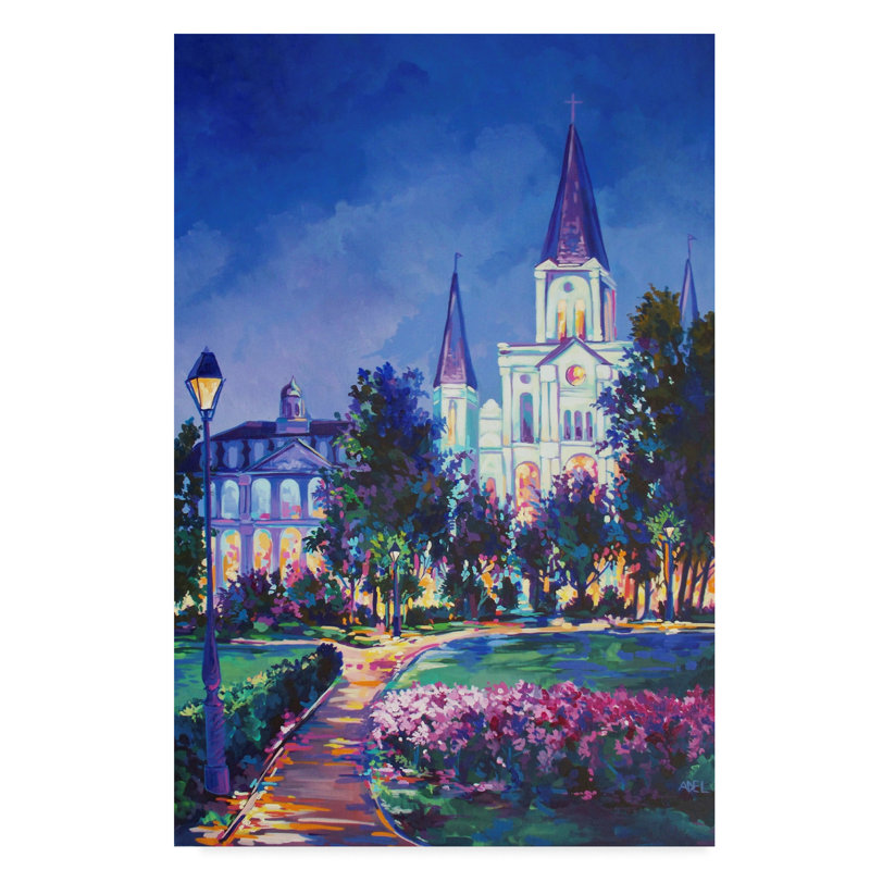 Trademark Art St Louis Cathedral Acrylic Painting Print On