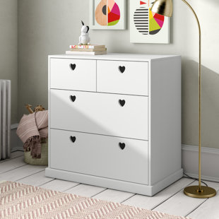 Nursery Chest Of Drawers Wayfair Co Uk Love Hearts 4 Drawer Chest