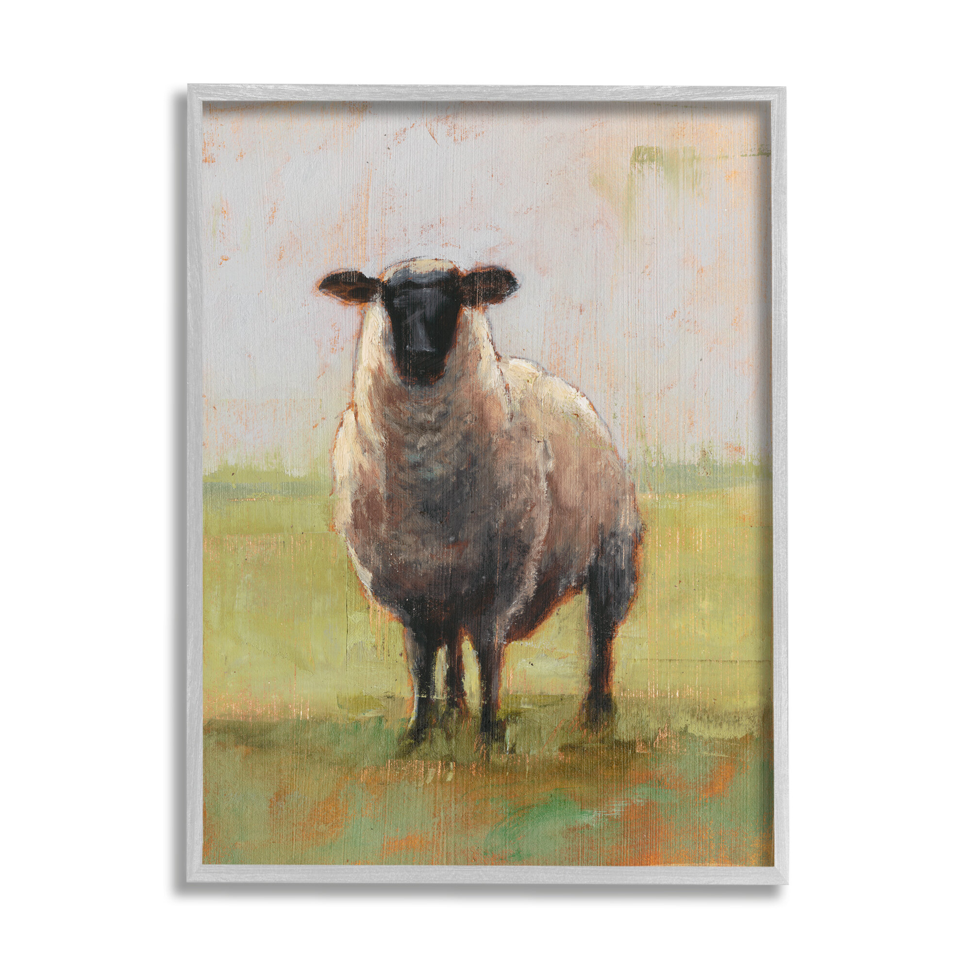 Stupell Industries Painterly Away From Flock Sheep by Ethan Harper ...