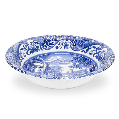 3 Spode Blue Italian Cereal Bowl 6.5"