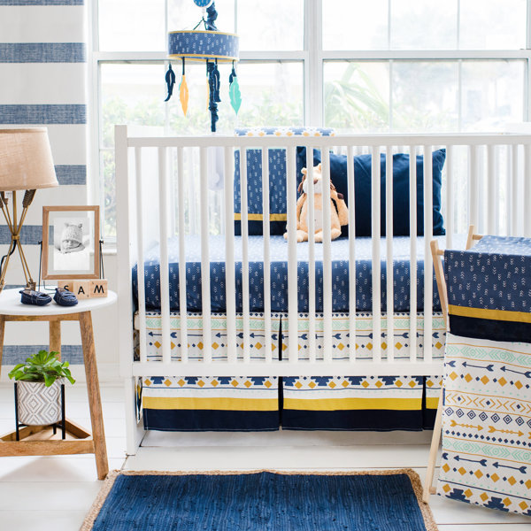 baby girl crib bedding set with bumper