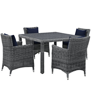 Go to store & view more images Keiran 5 Piece Dinning Set with Cushions by Brayden Studio