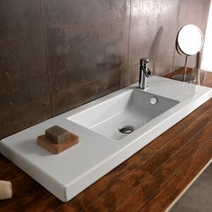 Serie 35 Ceramic Self Rimming Bathroom Sink