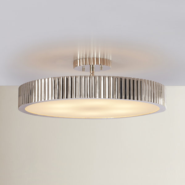 Everly Quinn Jenkins 6 Light 22 75 Simple Drum Semi Flush Mount Wayfair