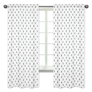 Outdoor Bear Decor Wayfair Bear Mountain Wildlife Rod Pocket Window Curtain Panels Set Of 2